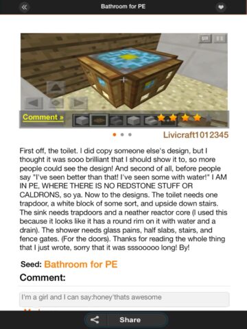 Seeds & Furniture for Minecraft – MCPedia Pro Gamer Community! for iOS
