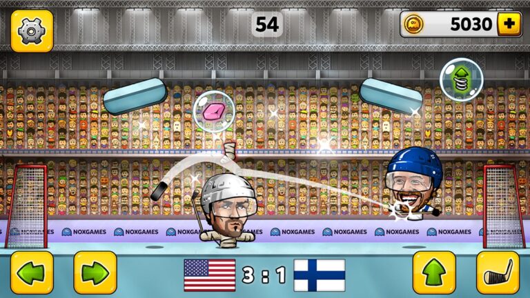 Кукольный Хоккей: Чемпионат большой головой nofeet Marionette звезды Slapshot 2016 г. для iOS
