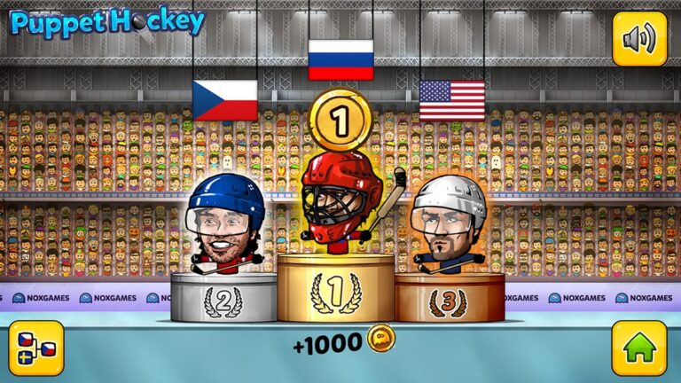 Кукольный Хоккей: Чемпионат большой головой nofeet Marionette звезды Slapshot 2016 г. для iOS