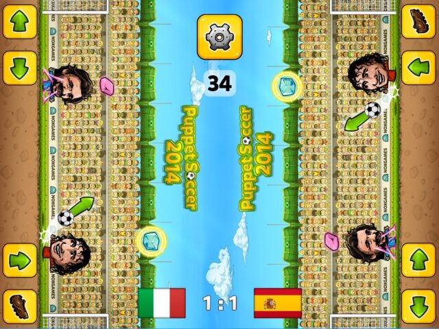 iOS 用 Puppet Soccer 2014 – Football championship in big head Marionette World