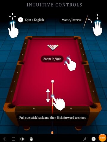 Pool Break Lite 3D Billiards 8 Ball Snooker Carrom لنظام iOS