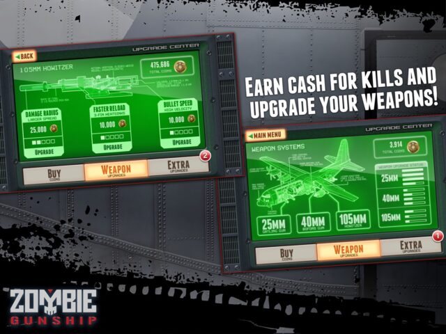 Zombie Gunship: Gun Down Zombies لنظام iOS
