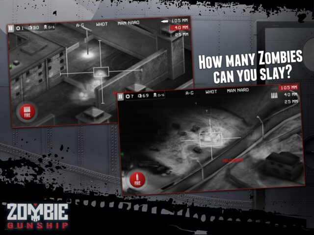 Zombie Gunship: Gun Down Zombies لنظام iOS