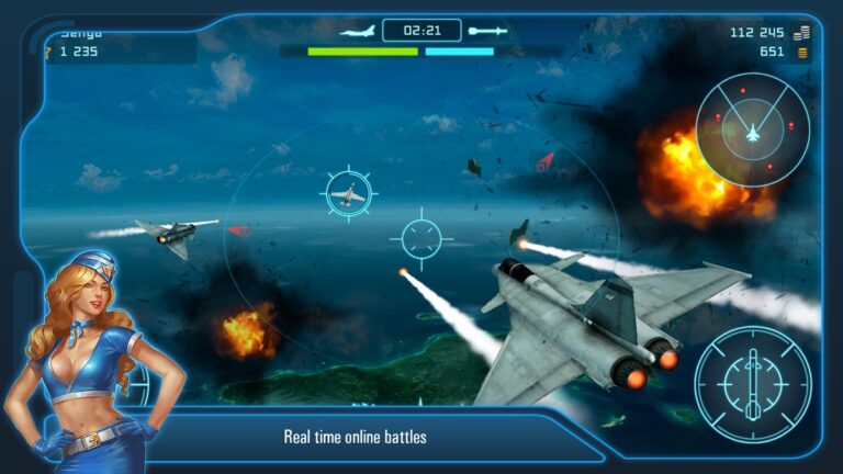 iOS 版 战斗机大战: 先进的战斗机飞行模拟器和无限制的空战