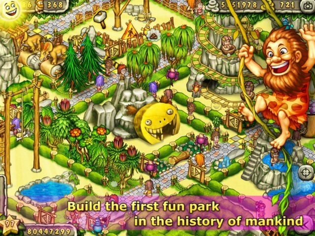 iOS 用 Prehistoric Fun Park Builder