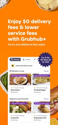 Grubhub: Food Delivery для iOS