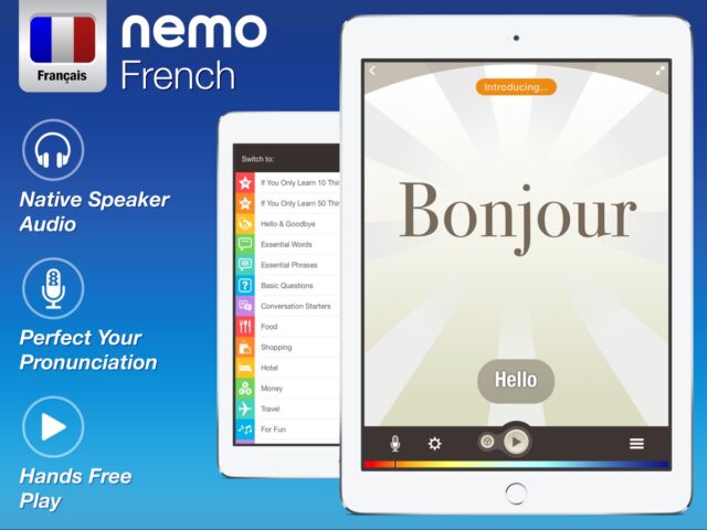 nemo ภาษาฝรั่งเศส สำหรับ iOS