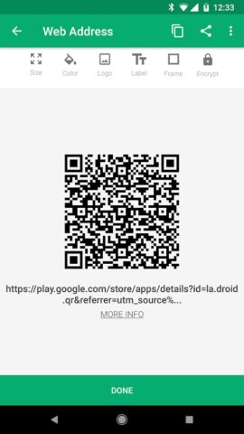 QR Droid Code Scanner pour Android