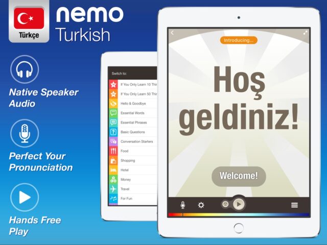 Turc — Apprendre avec Nemo pour iOS