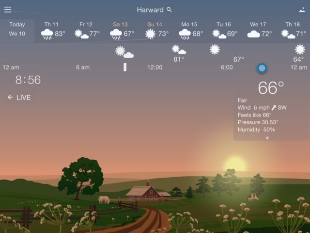 Точная Погода YoWindow для iOS