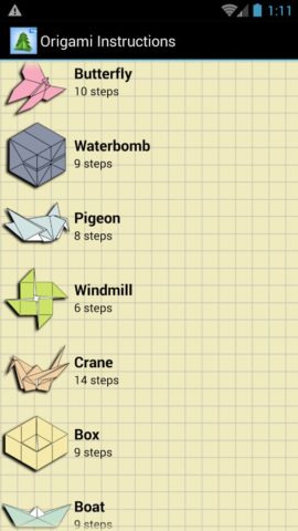 Cхемы Оригами для Android