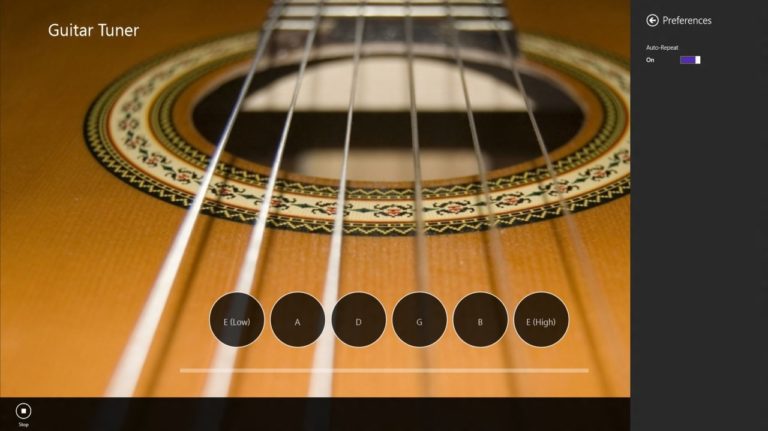 Windows 版 Guitar Tuner