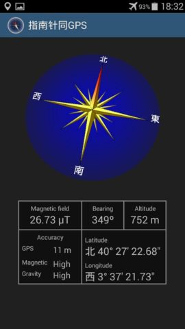 Android için Compass with GPS