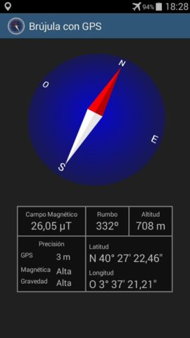 Android 用 Compass with GPS