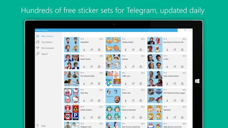 Стикеры для Telegram для Windows
