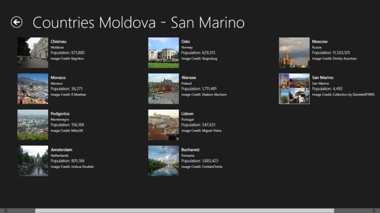 Windows için Capitals of Europe