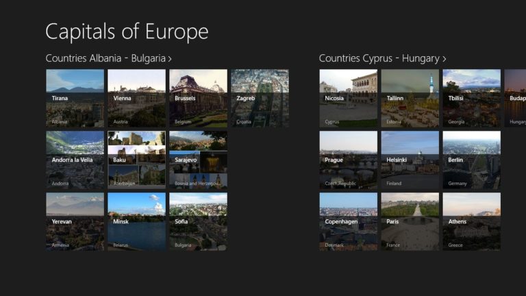 Capitals of Europe pour Windows