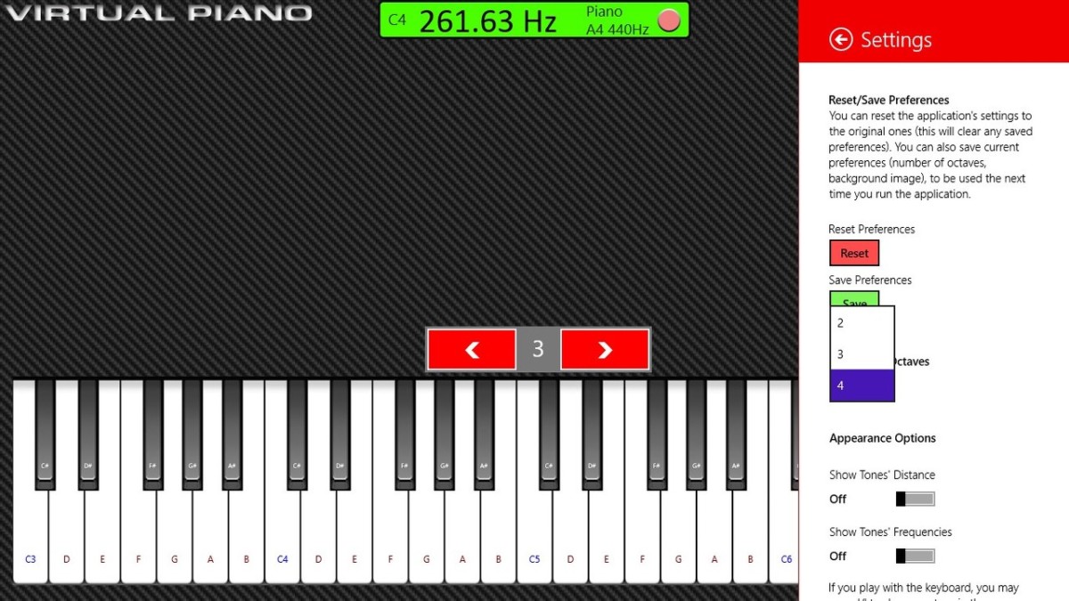 Piano virtual 16 Free