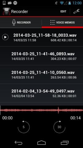Voice Recorder per Android