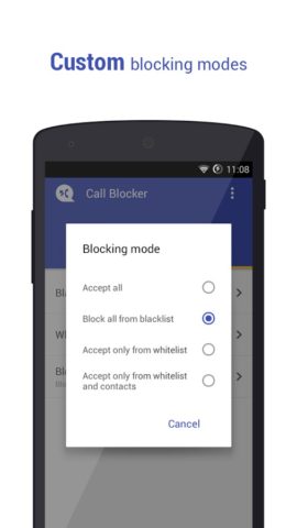 Call Blocker — Blacklist для Android — скриншот 3