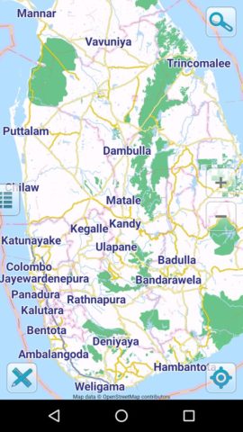 Карта Шри-Ланка для Android