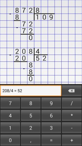 Long Division Calc لنظام Android