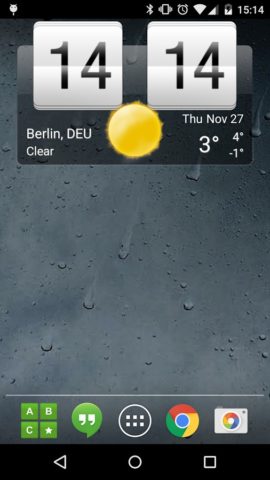 Sense Flip Clock Weather per Android