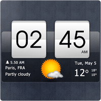 Sense Flip Clock Weather per Android