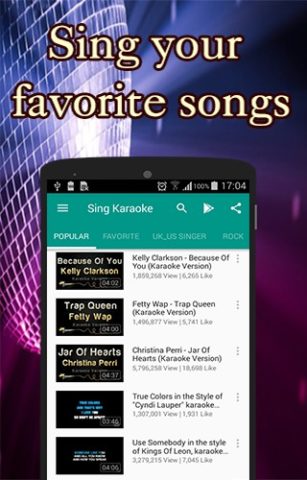 Android 版 Sing Karaoke
