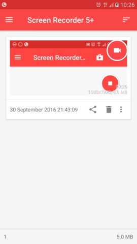 Захват видео с экрана для Android