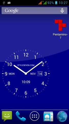 Android için Analog Clock Live Wallpaper-7
