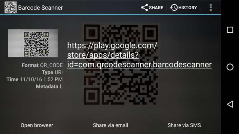 Barcode Scanner Androidille