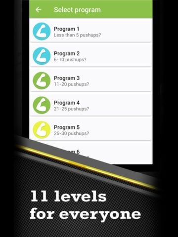 De entrenamiento 100 flexiones para iOS