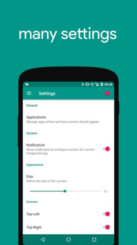 Cornerfly для Android
