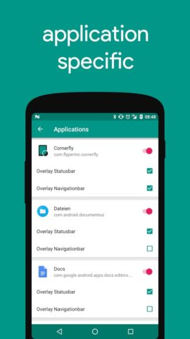 Cornerfly لنظام Android