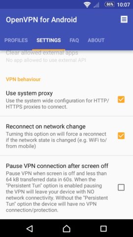 OpenVPN for Android для Android — скриншот 5