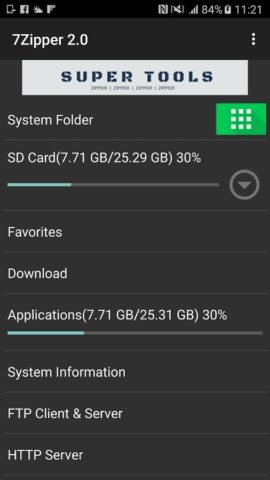 7Zipper 2.0 – Local and Cloud per Android