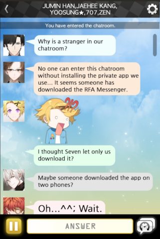 Mystic Messenger — скриншот 2