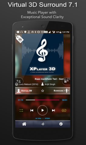 Android 用 3D Surround Music Player