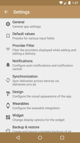 Deliveries – Suivi de Colis pour Android