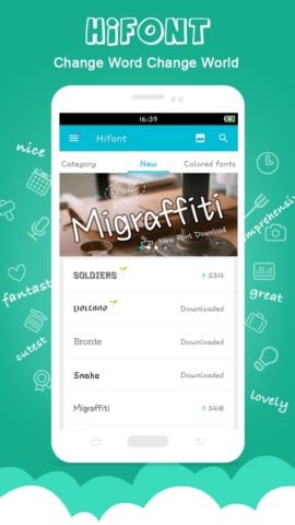 HiFont – Strumento carattere per Android