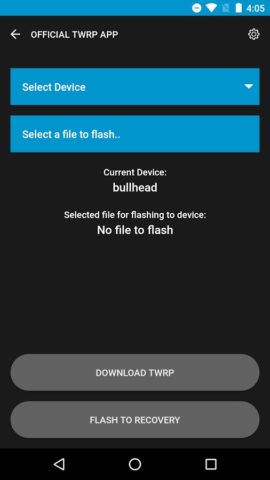 Android용 Official TWRP App