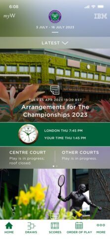 Wimbledon 2024 untuk iOS