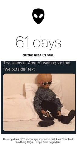 Android 用 Area 51 Raid Countdown