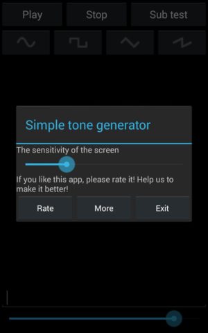 Simple tone generator สำหรับ Android