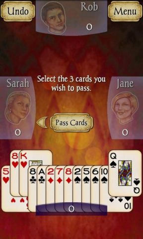 Hearts для Android — скриншот 1