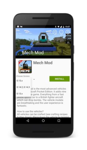 Transport mod for Minecraft สำหรับ Android