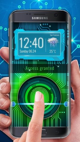 Блокировка экрана отпечатком пальца для Android