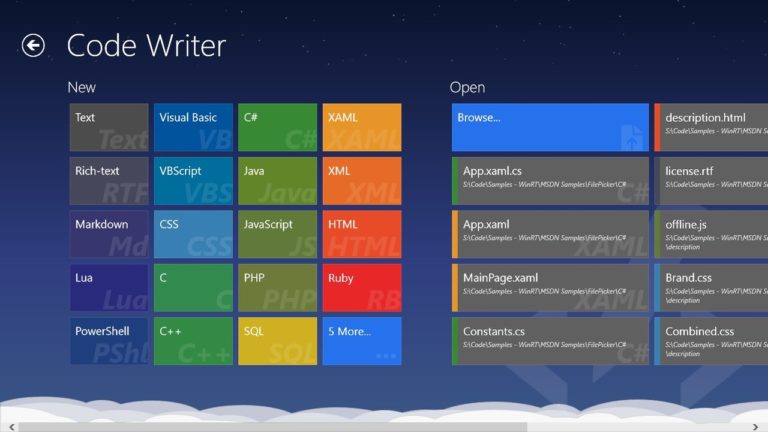 Code Writer per Windows