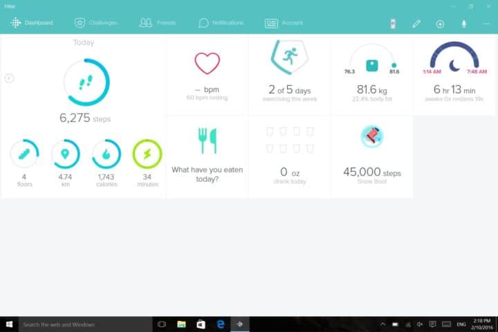 Fitbit for Windows